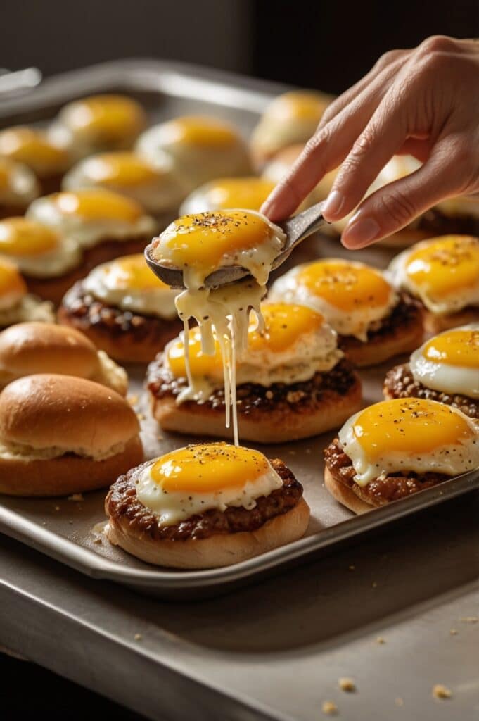 Easy Cheesy Sausage & Egg Breakfast Sliders