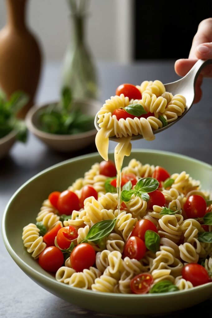 Zesty Bow Tie Pasta Salad with Fresh Tomatoes and Basil