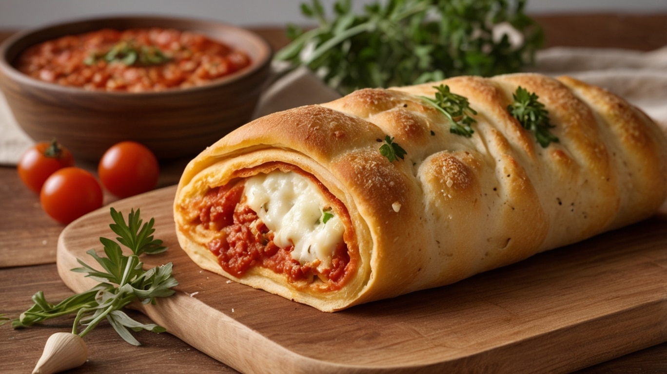 Cheesy Pepperoni Stromboli