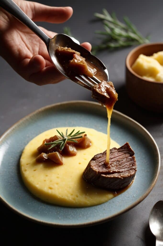Italian Pot Roast Stracotto with Gorgonzola Polenta