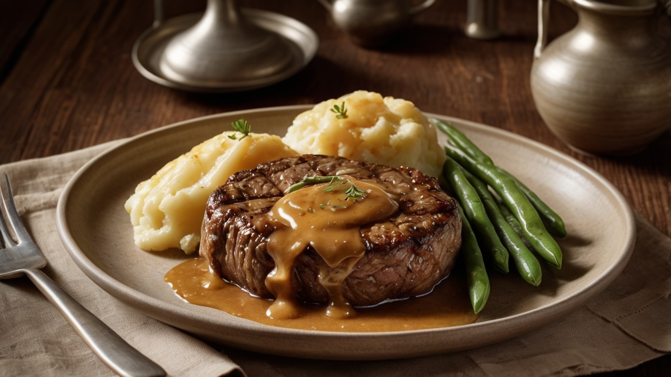 Savory Smothered Hamburger Steak with Onion Gravy