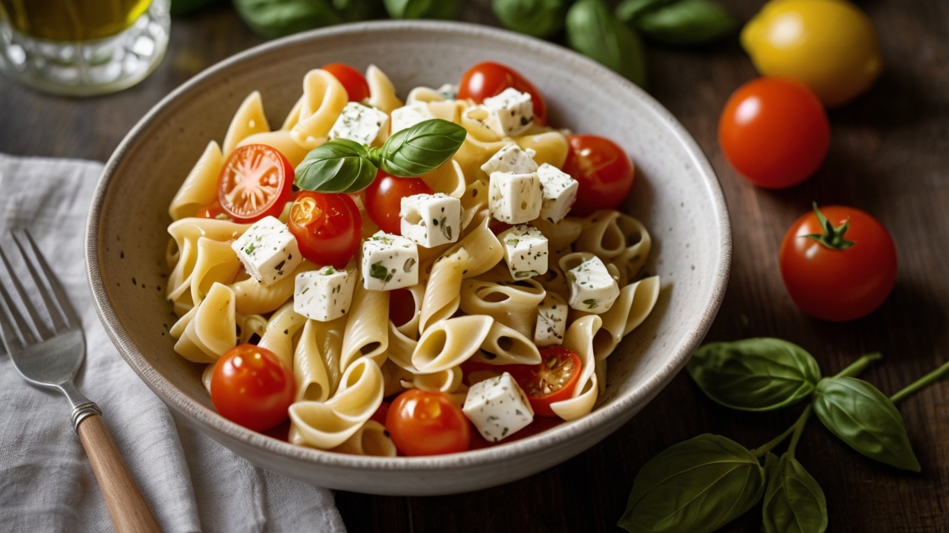 Zesty Bow Tie Pasta Salad with Fresh Tomatoes and Basil