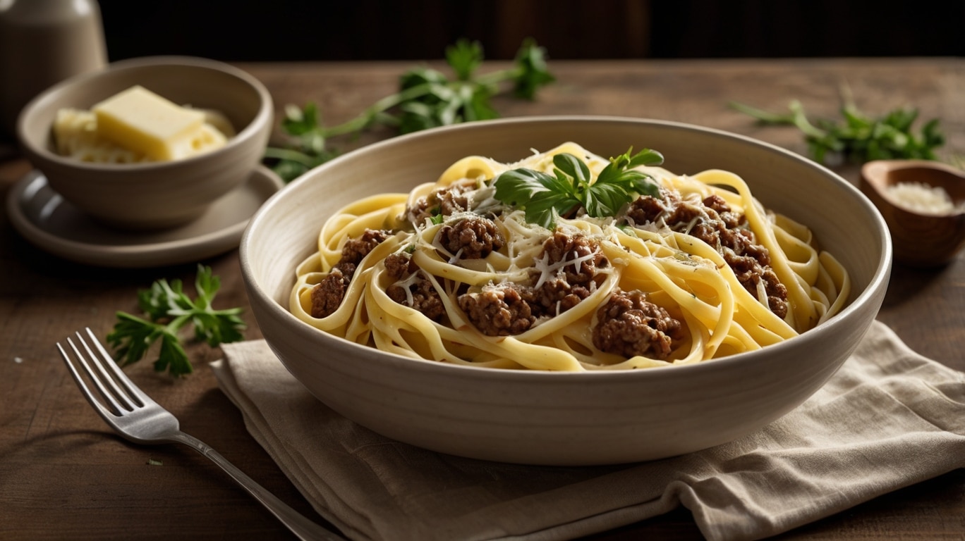 Cheesy Garlic Butter Linguine