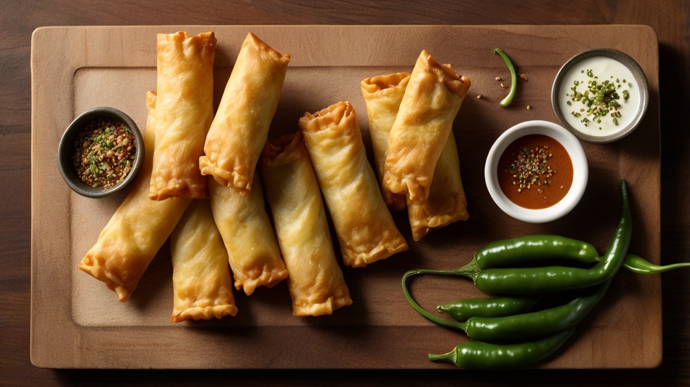 Beef Jalapeño Popper Egg Rolls