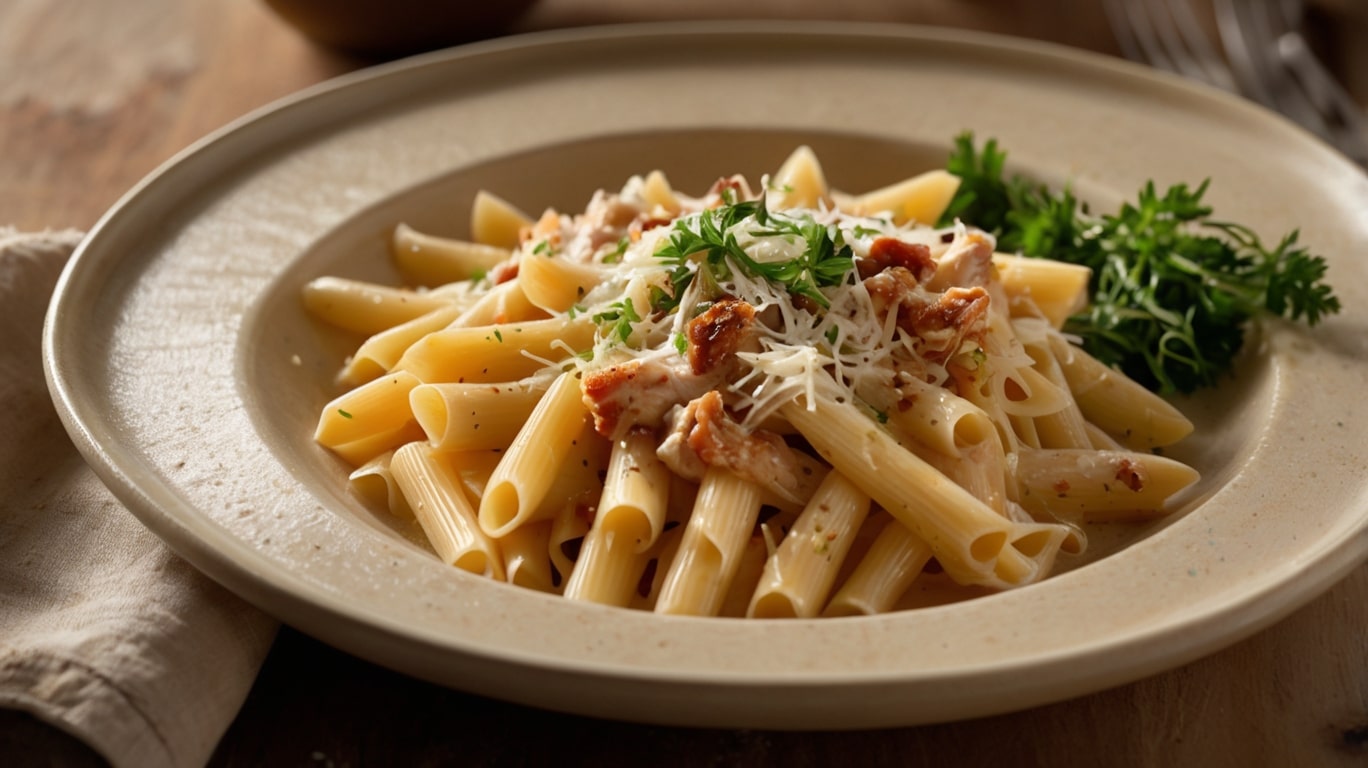 Creamy Crack Chicken Penne Recipe
