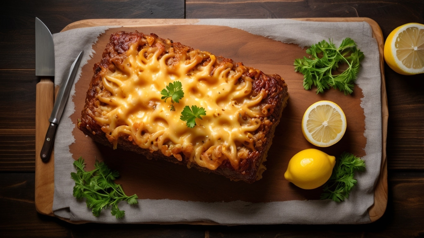 Mac and Cheese Stuffed Meatloa