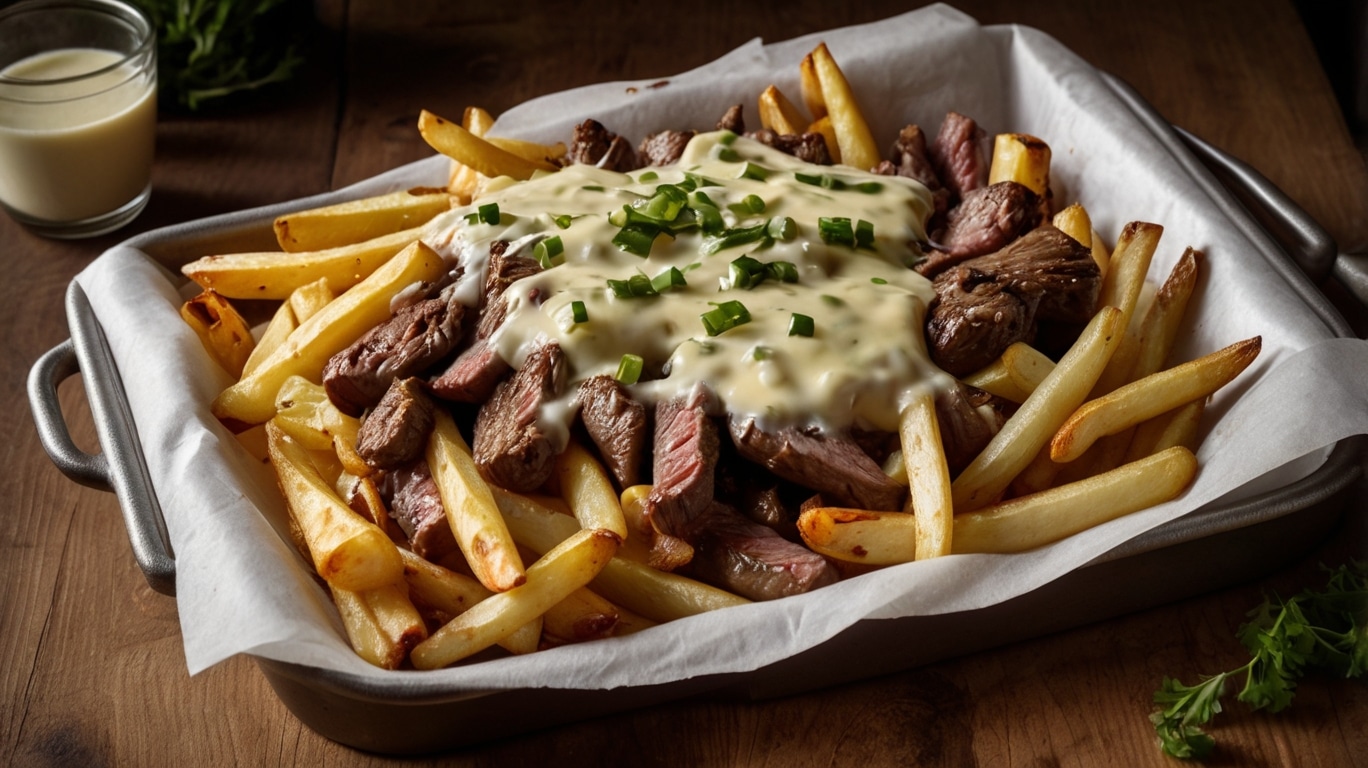 Philly Cheesesteak Loaded Fries Recipe