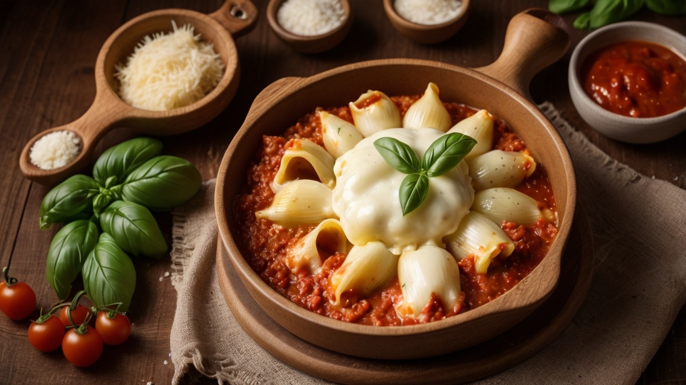 Creamy Ricotta Beef Stuffed Shells