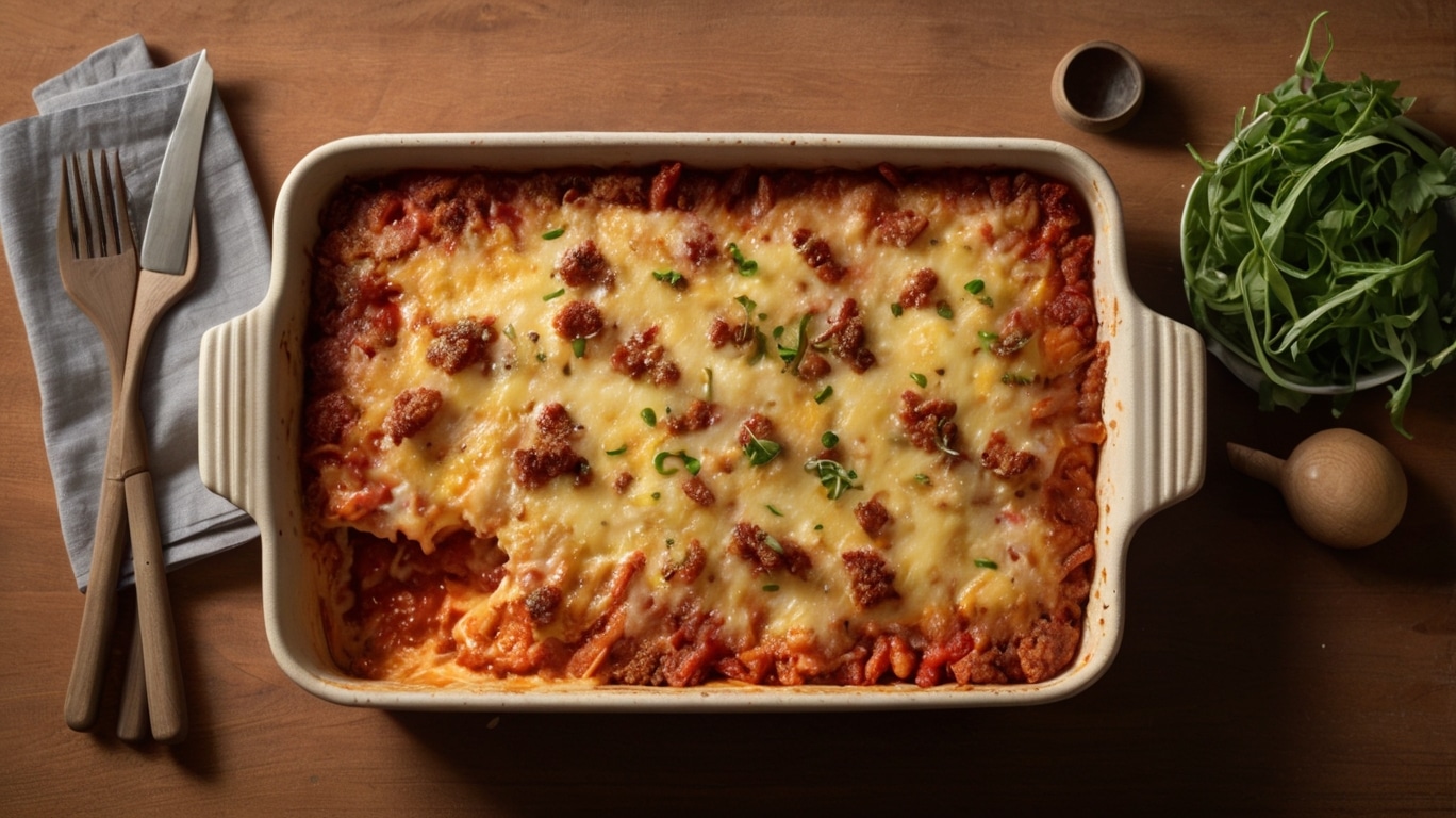 Hearty Meat Lovers Pizza Casserole