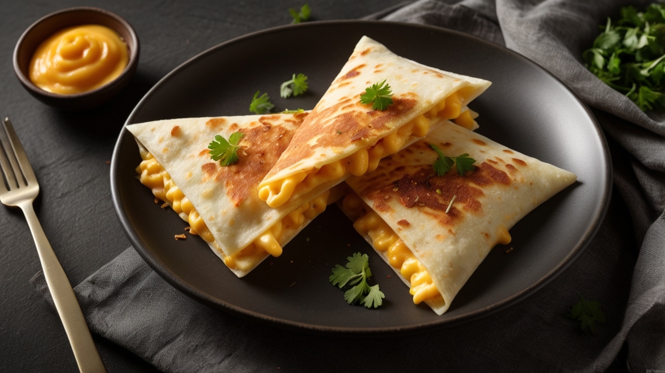 Loaded Mac & Cheese Quesadilla