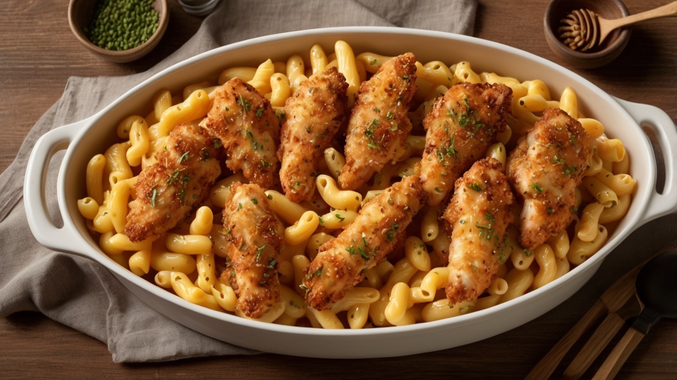 Honey Pepper Chicken Mac and Cheese