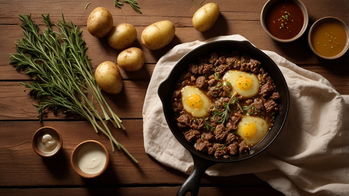 Hearty Ground Beef and Potatoes Skillet