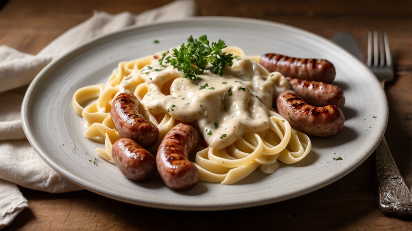 Creamy Hillshire Farm Sausage Alfredo Recipe
