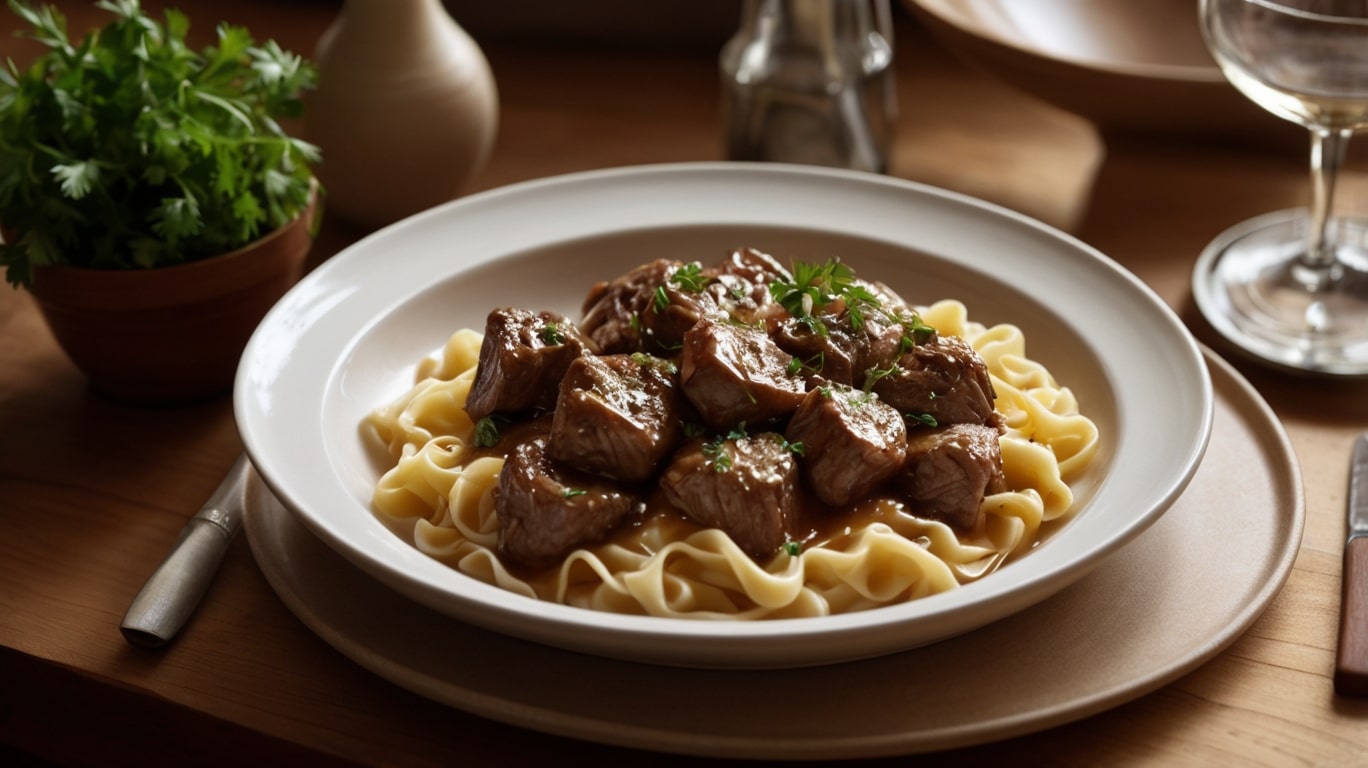 No-Peek Beef Tips & Gravy