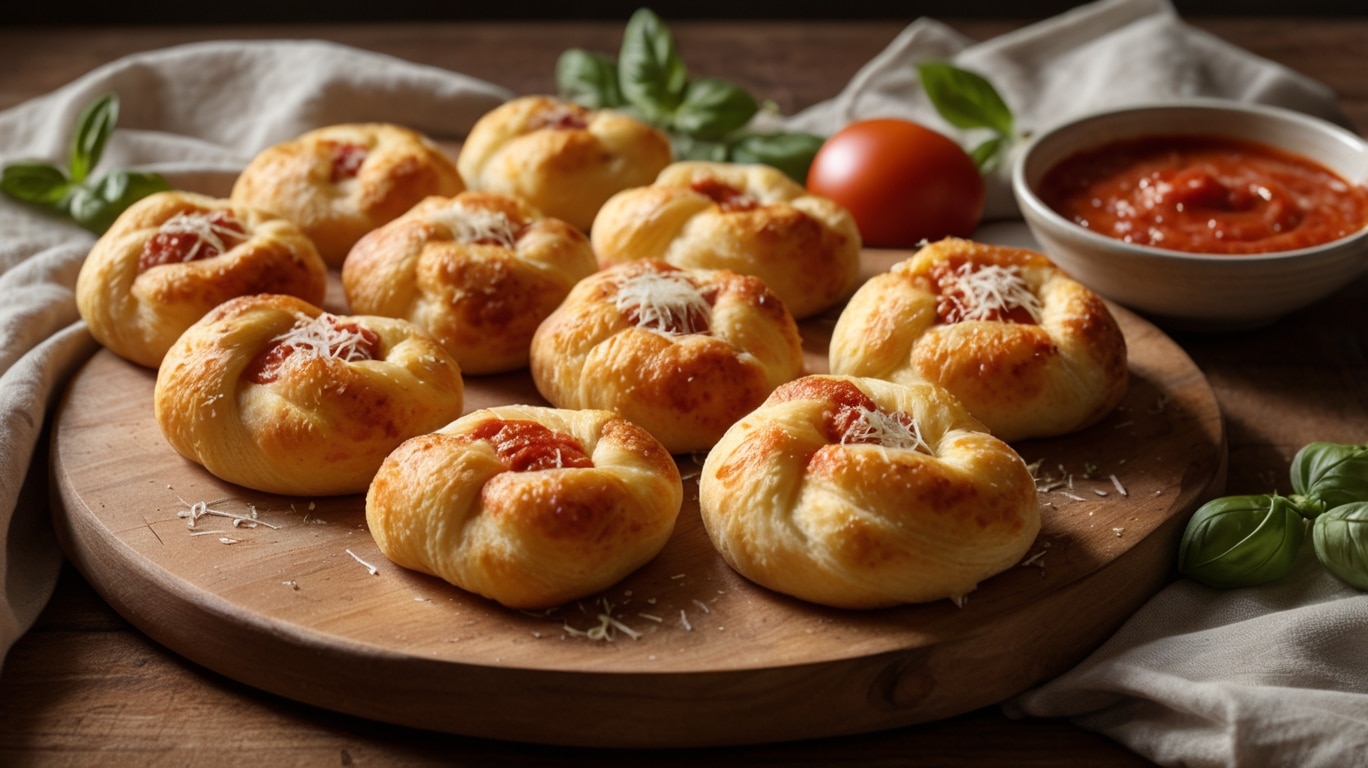 Four Cheese Pepperoni Pizza Knots