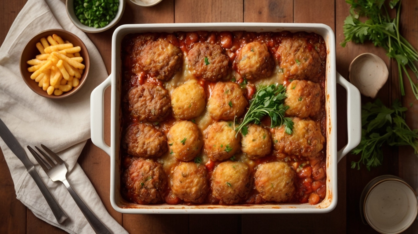 Cheesy Tater Tot Meatloaf Casserole