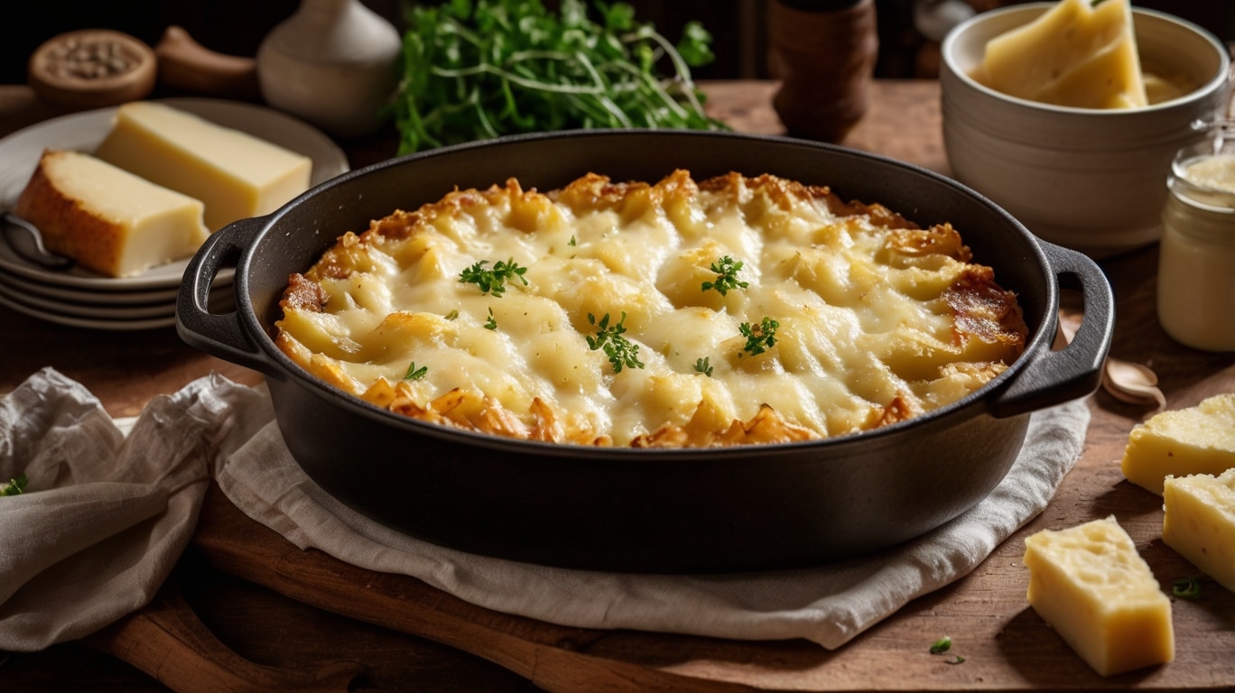 Garlic Parmesan Beef & Cheesy Scalloped Potatoes Recipe