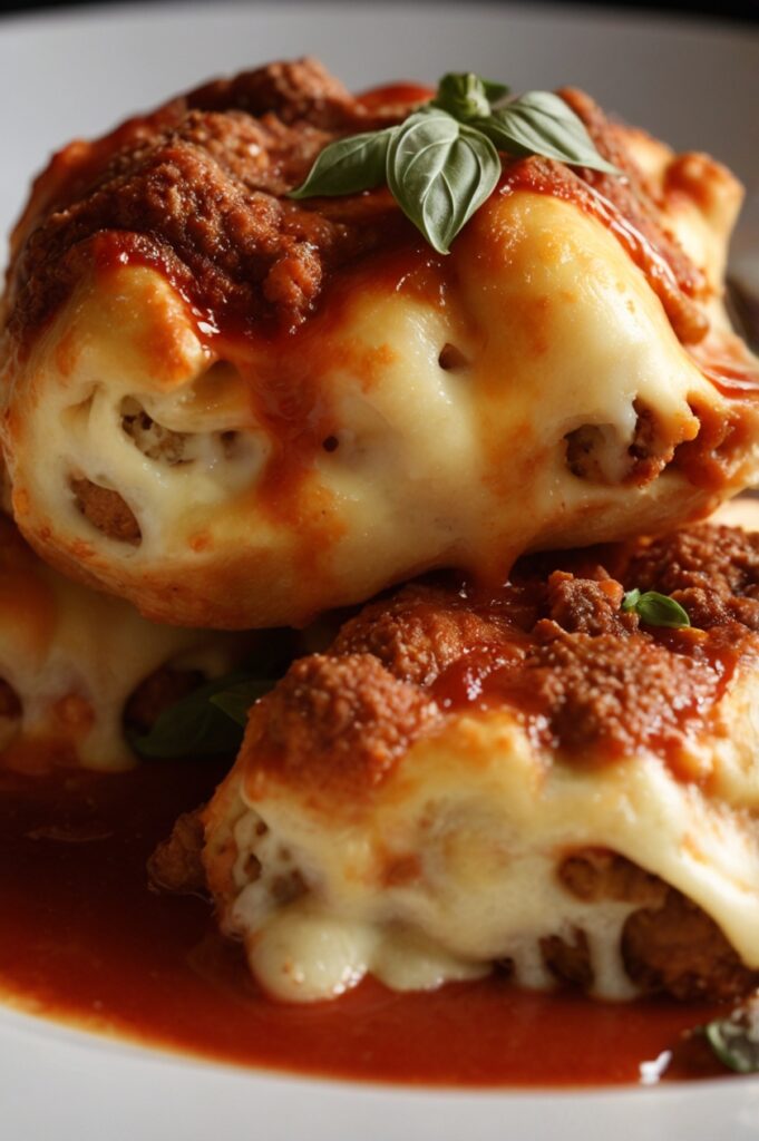 Cheesy Meatball Lasagna Bombs Recipe