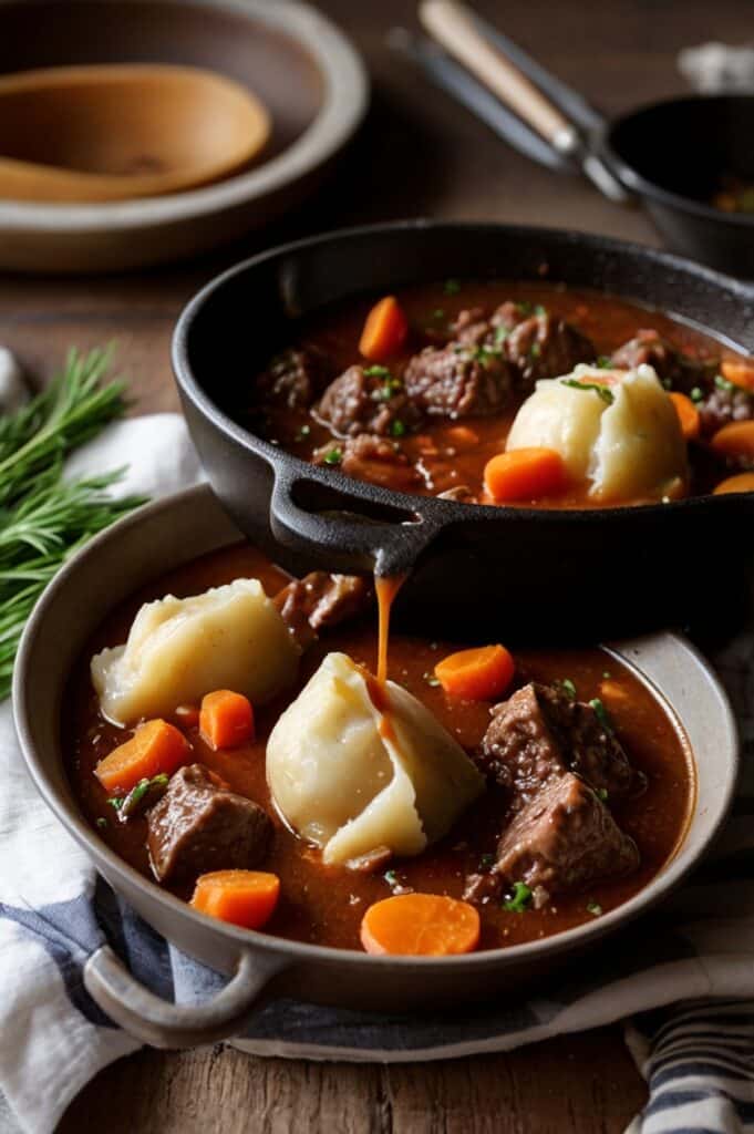 Hearty Homemade Minced Beef and Dumplings Recipe
