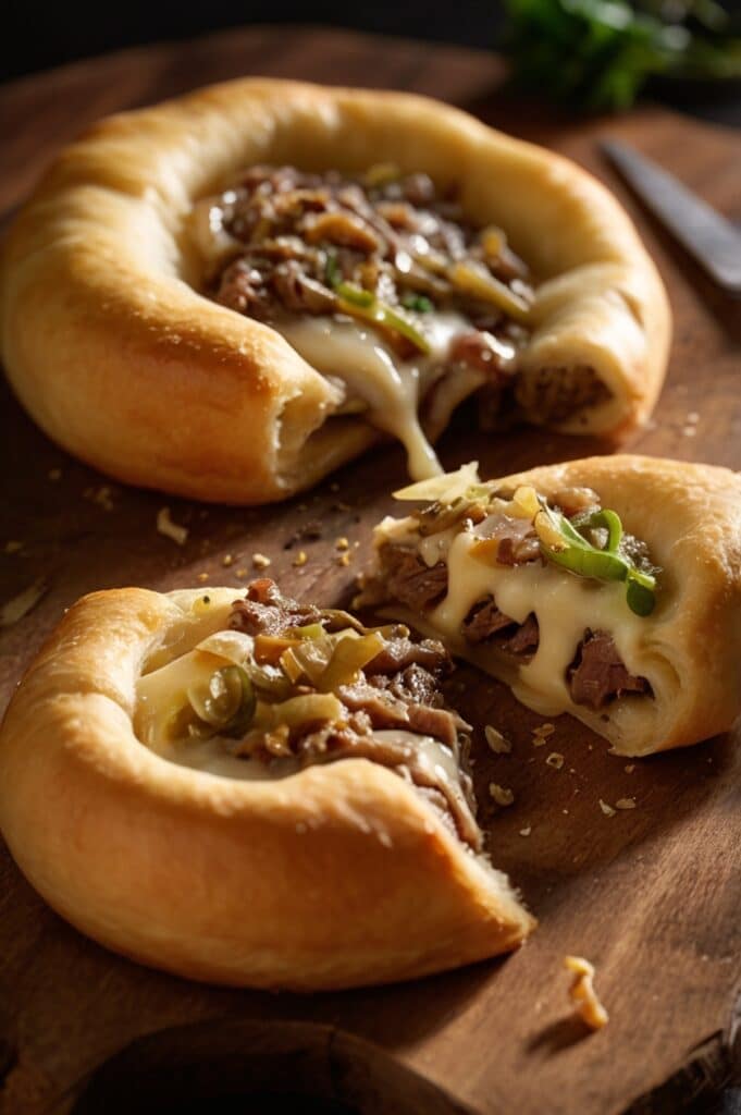 Philly Cheese Steak Crescent Ring Recipe