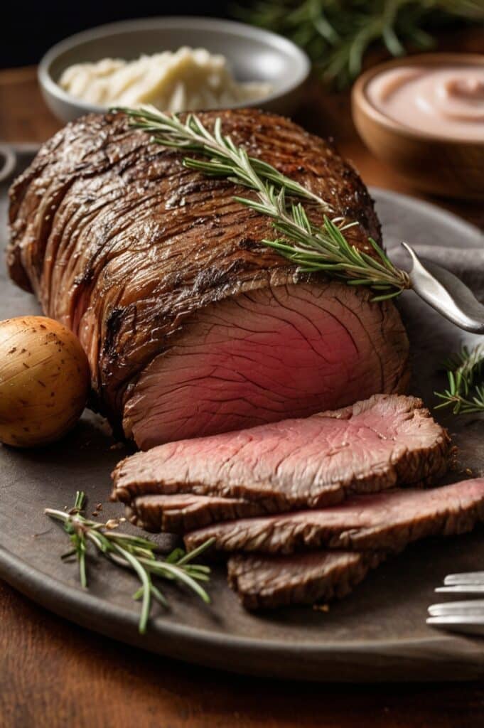 Succulent Beef Tenderloin Roast with Creamy Horseradish Sauce