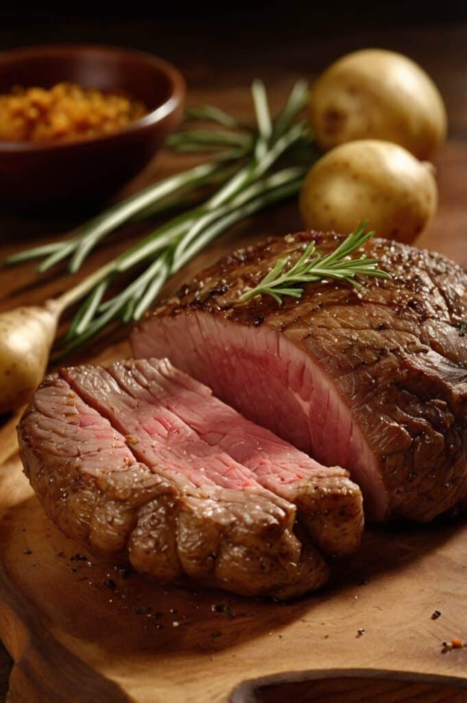 Baked Beef Chops with Flavorful Potatoes