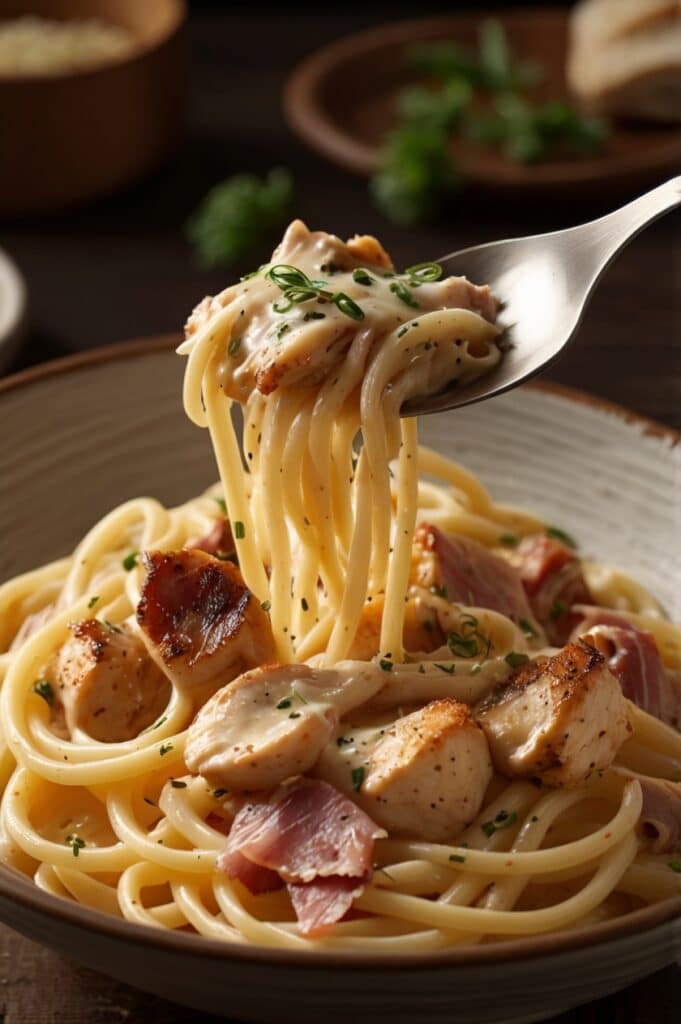 Creamy Chicken Carbonara Recipe