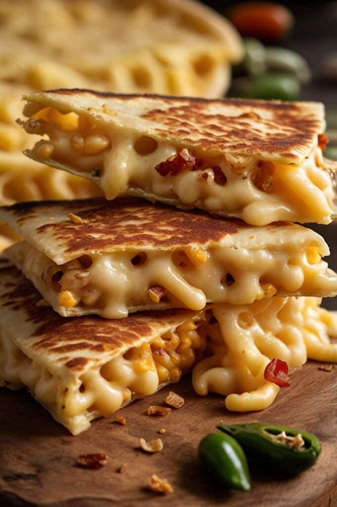 Loaded Mac & Cheese Quesadilla