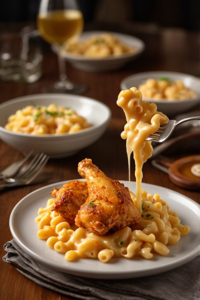 Honey Pepper Chicken Mac and Cheese