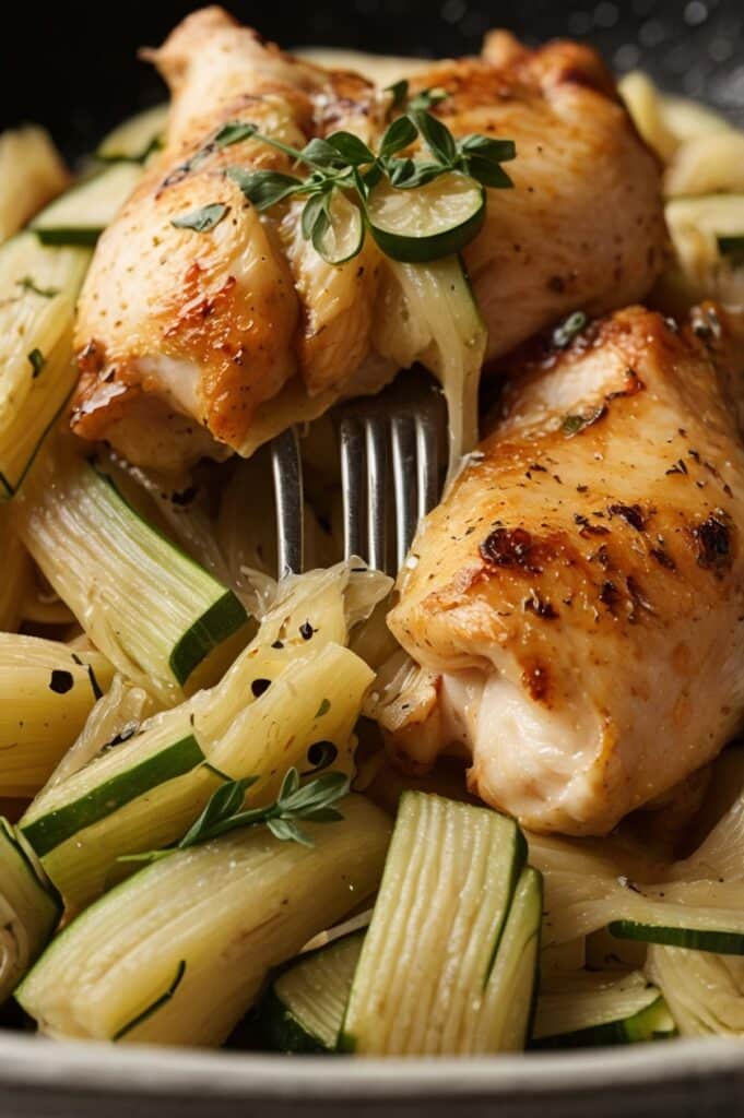 Quick & Healthy Chicken Zucchini Pasta Skillet