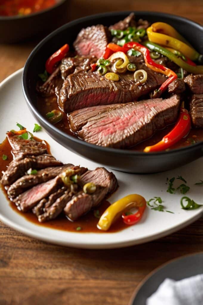 Slow-Cooked Pepper Steak
