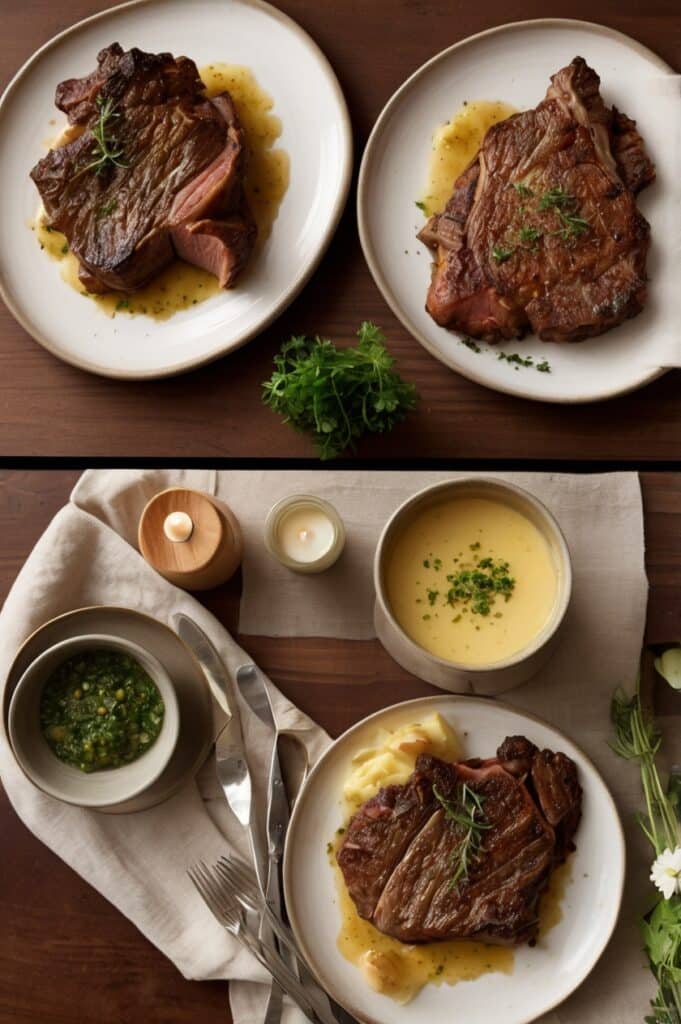 Beef Chops with Scalloped Potatoes