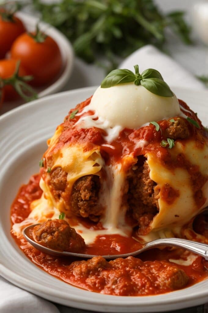 Cheesy Meatball Lasagna Bombs Recipe