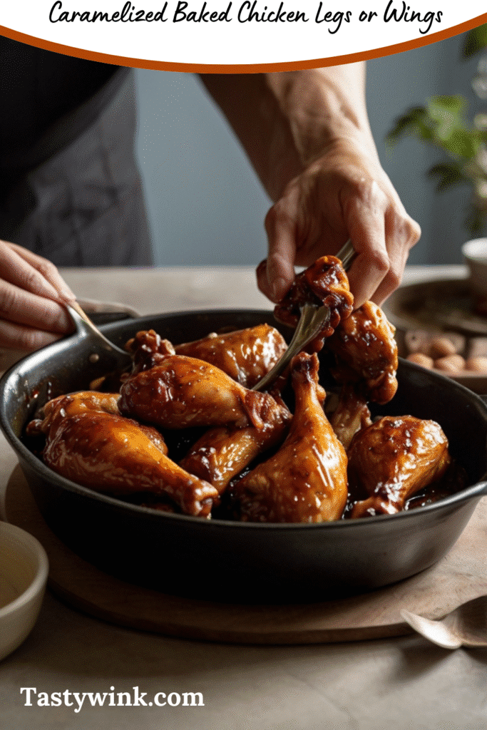 Caramelized Baked Chicken Legs or Wings