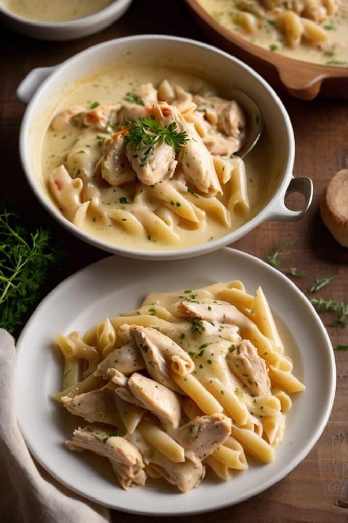 Creamy Chicken Pasta Casserole