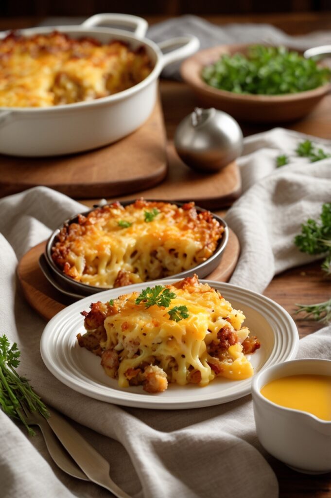 Cheesy Sausage Hash Brown Casserole Recipe