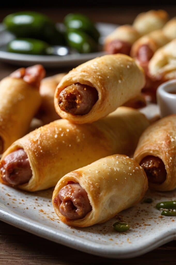 Spicy Jalapeño Popper Pigs in a Blanket