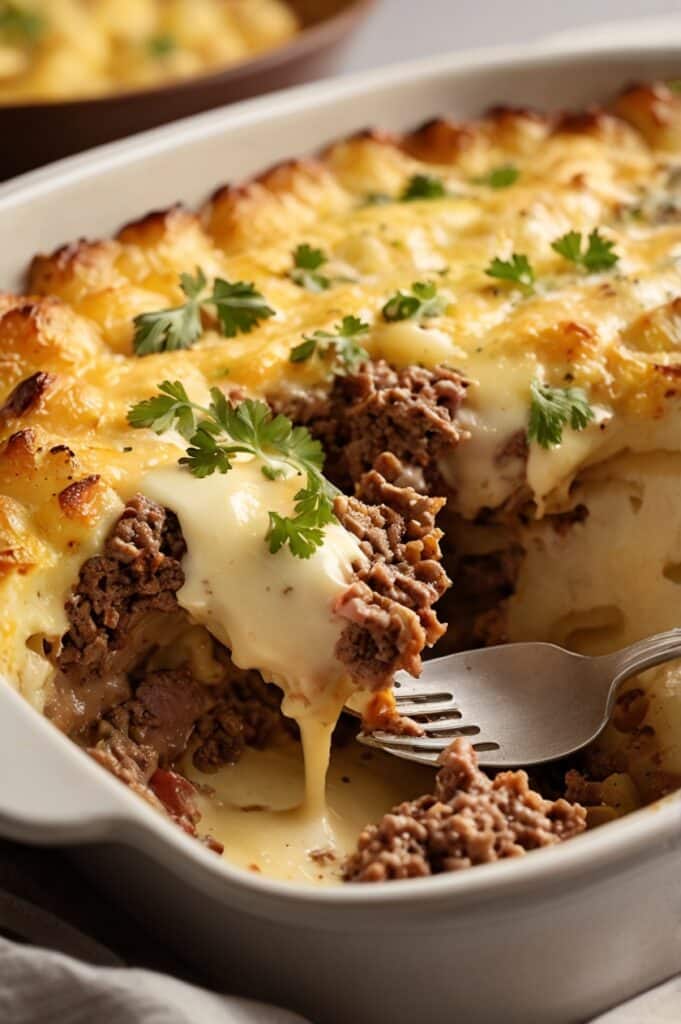 Comforting Ground Beef & Potato Casserole Recipe