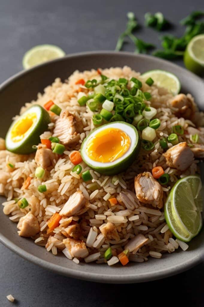 Garlic Chicken Fried Rice