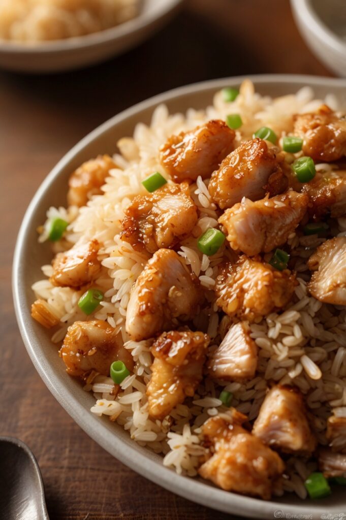 Garlic Chicken Fried Rice