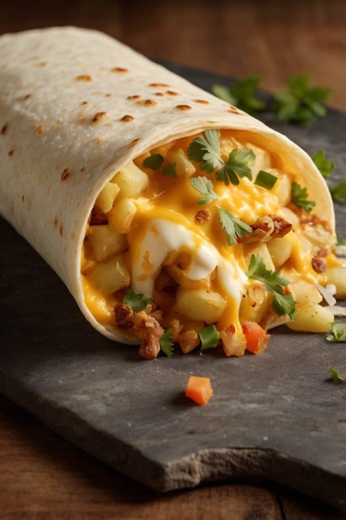 Cheesy Potato Burritos
