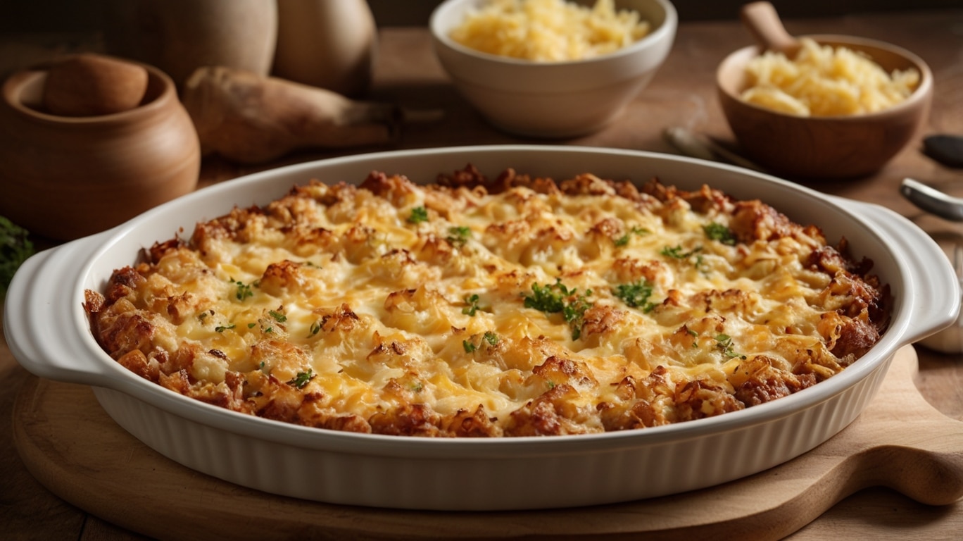 Cheesy Sausage Hash Brown Casserole Recipe