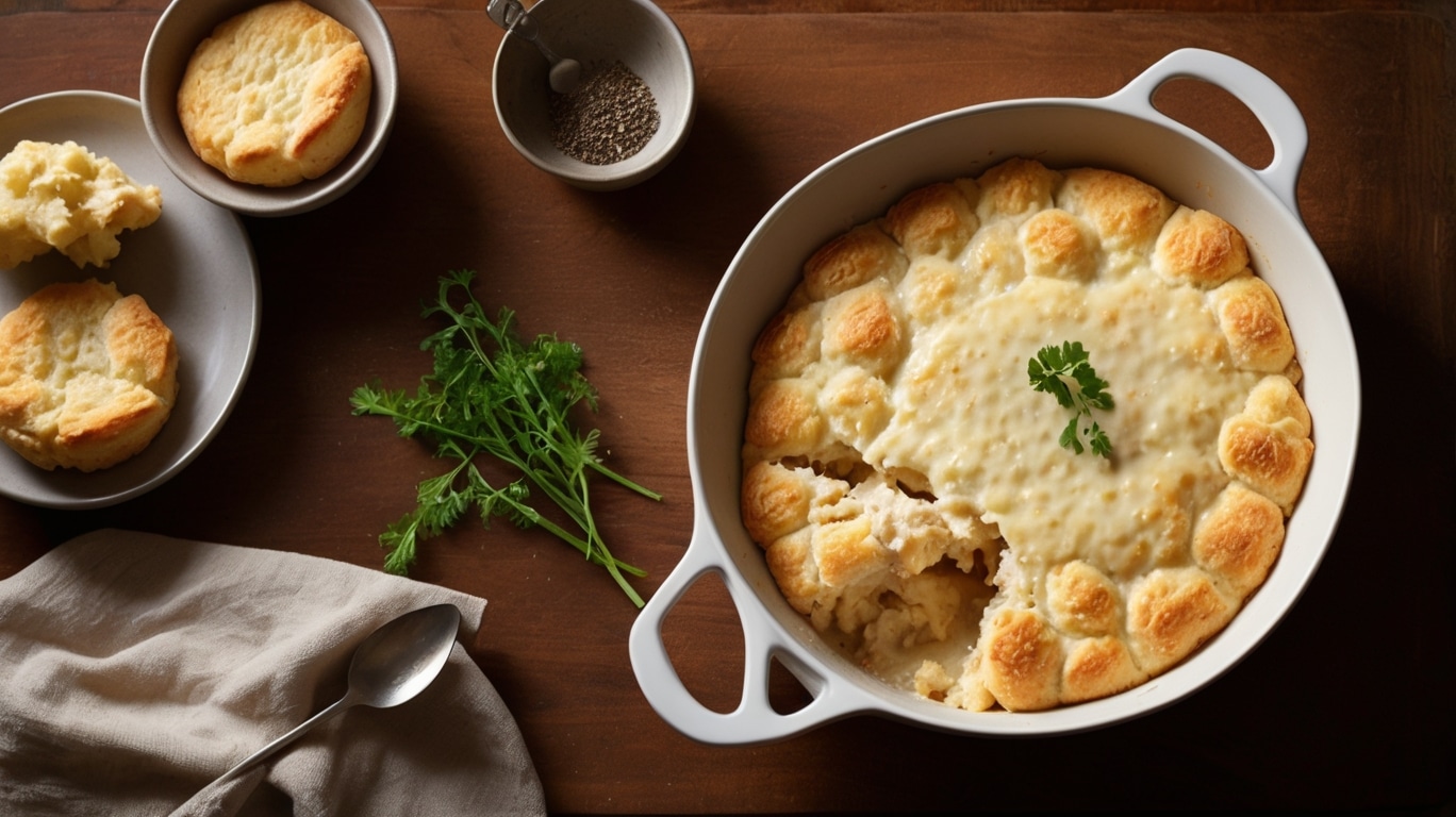 Tastywink.com Creamy Chicken Bubble Biscuit Bake Casserole
