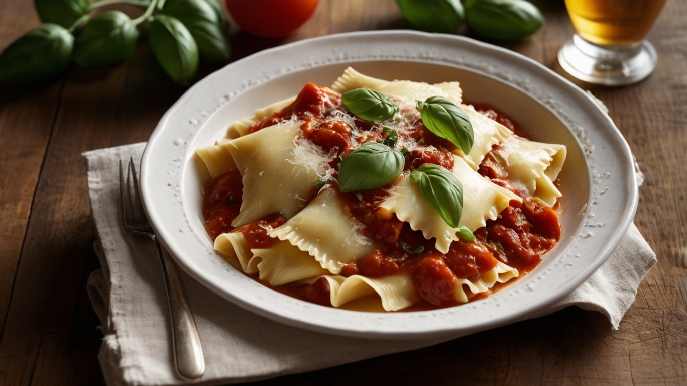 Easy Slow Cooker Ravioli Lasagna