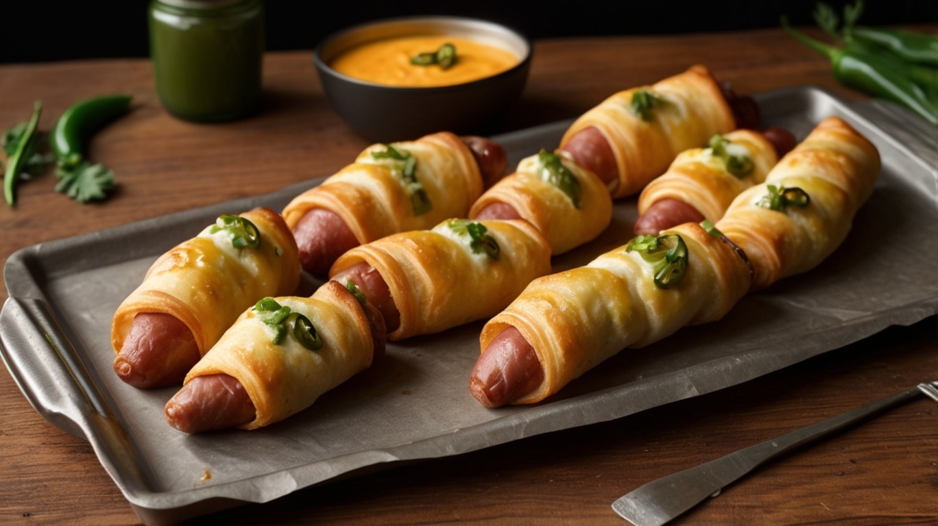 Spicy Jalapeño Popper Pigs in a Blanket