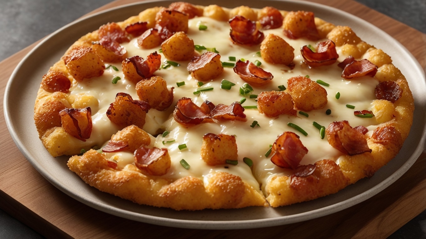 Crispy Tater Tot Pizza