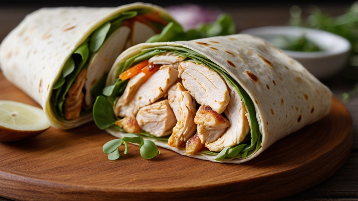 Garlic Chicken Wraps