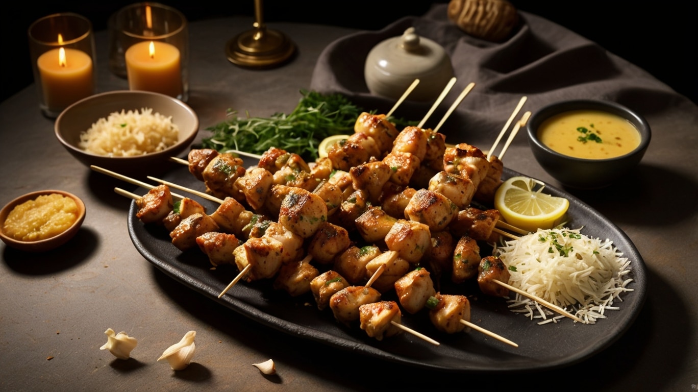 Juicy Garlic Parmesan Chicken Skewers Recipe
