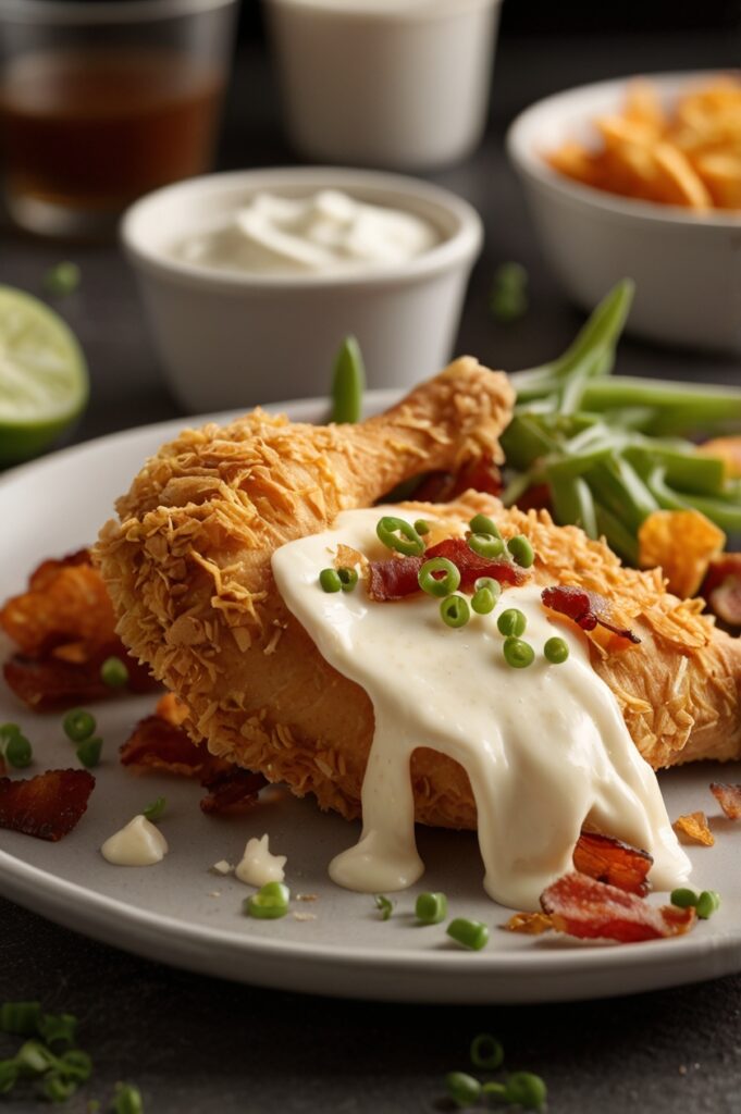Cream Cheese and Bacon Stuffed Doritos Chicken