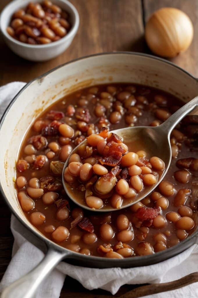 Southern Homemade Baked Beans with Bacon Recipe